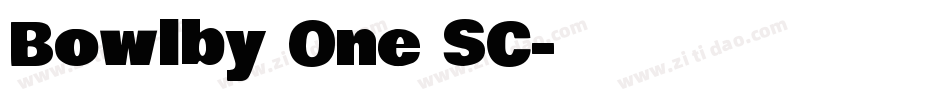 Bowlby One SC字体转换